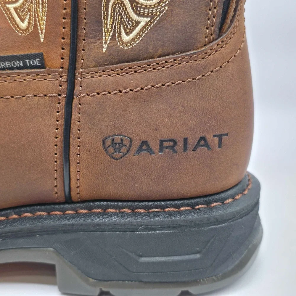 Ariat WorkHog XT Phoenix Carbon Toe Pull On Work Boots Men's 9.5 EE Brown NWT